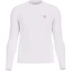 GUESS JEANS T-SHIRT MANICHE LUNGHE UOMO BIANCO