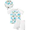 YAGATA Costume da bagno per bambini, costume da bagno per ragazzi, protezione UV, costume da bagno a forma di dinosauro