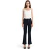 GLOWELFA Pantaloni Donna Eleganti in Cotone Micro Flare Invernali - Pantaloni Donna Stretti Curvy Ufficio Lavoro Serata Formale, Pantalone Blu Scuro Elegante Petite(08750,Blu Scuro,M)