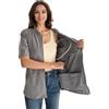 Youdiao Camicie per mastectomia con tasche di drenaggio post-operatorio Must Haves Soft Full Front Zip Top a maniche corte per recupero
