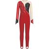 TiaoBug Tuta Intera da Ginnastica Artistica Bambina Manica Lunga Body Danza Classica Ginnastica Ritmica Balletto Leotards con Strass Jumpsuit Sportiva da Allenamento