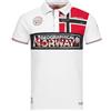 Geographical Norway Kidney Men - Polo da Uomo con Stampa Classica, in Cotone, a Maniche Corte, Casual, con Colletto a Bottone, Stile Classico