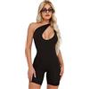QKEPCY Tuta Donna Estiva Corta Monospalla Jumpsuit Aderente Elegante Tutina Sportiva Completo Corte Pantaloncini Tute Corte Body Intera Tutine Estiva