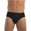 GARDA - 6 Slip Uomo 100% Cotone Filo di Scozia, Midislip, Slip Medio Elastico Ricoperto, con Ricamo Art. 0763 (Nero, 4/M)