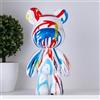 Coniuty Scultura astratta a forma di orso, statua animale in resina per decorazione domestica, decorazione per ufficio, soggiorno, camera da letto su tavolo, mensola, mobile TV (tipo C)