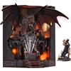 MiniCity Kit per diorama, kit fai da te per casa delle bambole, kit per costruire casa in miniatura per adulti, puzzle in legno 3D fermalibri | Set creativo per decorazione libreria, regalo (Trone o