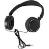 Generic Cuffie Stereo HiFi Pieghevoli Cablate da Studio Compatte per Amanti della Musica, Grigie