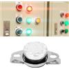 Yechiry KSD301 Interruttore di Controllo della Temperatura per Termostato, Interruttore NO per HVAC, 5 Pezzi per Uso Domestico (130℃)