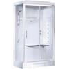 Leroy Merlin Cabina doccia idromassaggio rettangolare Cayenne 80 x 120 cm