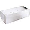 Leroy Merlin Vasca idromassaggio rettangolare Egeria sinistra,bianco ,170x70 cm, 18 bocchette,