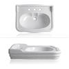OLYMPIA CERAMICA Lavabo sospeso Impero rettangolare in ceramica bianco 3 fori 70 cm