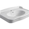 OLYMPIA CERAMICA Lavabo consolle Impero rettangolare in ceramica bianco monoforo 100 cm