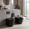 IDRO BRIC Bidet filomuro Brenta Idrobric L 37,5 x H 40 x P 54 cm nero opaco fissaggi inclusi