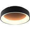 LUCE AMBIENTE DESIGN Plafoniera LED Noah Ø 60 cm nero IP20, 8000 lumen LUCE AMBIENTE DESIGN