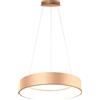 LUCE AMBIENTE DESIGN Lampadario LED moderno Noah dorato Ø60cm, luce con 3 temperature di colore 8000 lumen, LUCE AMBIENTE DESIGN