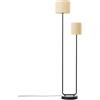 Inspire Lampada da terra Carvi in rattan, H 161 cm, E27 2xMAX40W INSPIRE