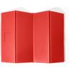 BasicNature Cuscino pieghevole, rosso,