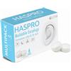 Haspro 6P tappi per orecchie in silicone, bianco,