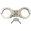 MFH Manette da polizia a due chiavi con cerniera, design solido,