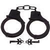 MFH Manette della polizia con due chiavi, nero,