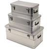 MFH Set di 3 scatole da trasporto in alluminio,
