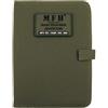 MFH Astuccio con blocco note A5, verde OD,