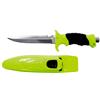 Fox Outdoor Profi coltello subacqueo, giallo neon-nero con fodero,