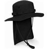 WARAGOD Cappello boonie WARAGOD HÖSK con protezione estesa per il collo, nero,