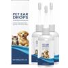 KOAHDE Gocce Auricolari Sciogli Cerume,Detergente per Le Orecchie degli Animali Domestici,Prodotto per La Pulizia Orecchie Cane E Gatto,60ml 3PC