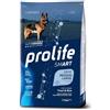 Petnutrizione Prolife Crocchette per Cani Smart Adult Trout & Rice Medium/Large 12 kg - Per Cani Adulti da 12 Mesi di Taglia Media e Grande 11-44 kg, con Trota Fresca Diliscata e Riso, Senza Glutine
