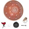 Elsebal Handpan Drum, 22-Inch D Minor 9-Note 440Hz Adult Steel Hand DrumsFuchsia) with Handpan Drum Bag (fucsia, 432hz)