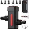 Ysislybin Luce UV Acquario, Lampada Sterilizzatore UV per Acquario 7W Lampada Disifettante UVC per Laghetti con Controller Temporizzazione Esterno 3/6/12/24 Ore per Stagno Piscina Acquari
