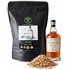 made in home Premium Whisky Barrel Smoking Chips 313 Wood (confezione da 725 g), realizzato in botti di whisky, per verdure e tutti i tipi di carne, ottenuto in modo sostenibile