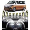 BMT xms Kit di Luci LED per Interni per Volkswagen VW Caravelle Multivan T5 T5.1 T6 2003-2018, Lampadine LED per Interni Auto e Camion 6000K Bianco Luminoso