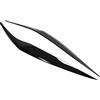HouYeen Anteriore sinistro e destro faro sopracciglio copertura palpebra trim nero lucido per Fiesta Mk6.5 Mk7 2012-2017