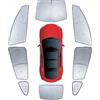 WeDoi Upgraded Camping Privacy Curtain 8 Pieces for Tesla Model 3 2017-2025 Window Sunshade for Model 3 Highland Camping Shades Windshield Sunshade Privacy Screens forTesla Accessories