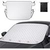 Solyxis Parasole per Auto, Telo Copriparabrezza Anteriore 193 x 157 x 126 cm | Protezione Solare Pieghevole Esterna contro i raggi UV e la Polvere, 5 Magneti Inclusi con 1 Borsa di Conservazione