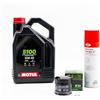 Gazoobike Kit di manutenzione cambio olio standard per HONDA CB 600 F Hornet dal 1998 al 2004 - MTL 5100 10W40 4L
