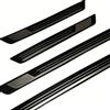 Generic 4 Pezzi Battitacco Auto in Acciaio Inox per Renault Symbioz 2024-2025, AntiGraffio Davanzale Kick Plates, Pedale Benvenuto Accessorio Decorativo,Black