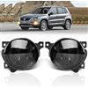 TangMiGe Fendinebbia compatibile con Volkswagen Caddy III 3, Eos, Golf Plus, Polo, Tiguan, Touran, (VW 2K 1F7 5M1 521 6R 5N 1T1 1T2), 2004-2011, HB4, 1 Paio (Fumo Nero)
