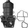 Merautop SJ 03L115389B - Alloggiamento filtro olio con radiatore + filtro olio + alloggiamento di ricambio per A1 A3 A4 A5 A6 Q3 Q5 TT Golf VI Passat Polo Scirocco Transporter V Superb II Yeti Leon 03L115389C