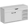 Vicco Panca scarpiera da ingresso Solino, Bianco, 90 x 50 cm