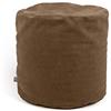ARKETICOM Soft Chill Pouf Sacco Poggiapiedi Morbido Rotondo Sfoderabile Puff da Salotto 42x42 Sabbia