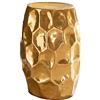 WOHNLING Tavolino Rotondo 30x30x47 cm Alluminio Oro, Tavolino