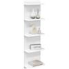 vidaXL Scaffale da parete Bianco 30 x 15 x 100 cm Legno ingegnerizzato, Scaffali da muro eleganti in legno ingegnerizzato, per un living moderno e organizzato, design minimalista