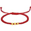 KOINEN Bracciale amuleto, bracciale attira soldi, Bracciale Ricchezza Bracciale Perline Oro Bracciale Portafortuna for Donna Uomo Gioielli Regali Perline Rame Bracciale Palline Regolabile Attira Prosperità B