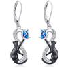 Eusense Bradipo/Zampa di cane/Colibrì/Orecchini con gatto/Zampa di gatto/Orecchini a forma di gufo Orecchini a bottone con animali in argento sterling 925 per ragazze e donne