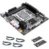 CWWK Mini ITX NAS Scheda Madre C612 Dual 10GbE LGA2011-v3 + 2x M.2 Adapter