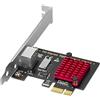 Nicfaky Scheda PCIE Scheda di Rete Gigabit 2500Mbps Scheda di Rete Cablata RJ45 10/100/1000Mbps Scheda di Rete PCI-E 2.5G Adattatore di Rete LAN