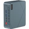 BOSGAME E3 NEO Mini PC con Windows 11 Pro, processore Intel N95, 4 core, 4 thread, fino a 3,4 GHz, 16 GB di RAM DDR4, SSD da 512 GB, supporto per tre schermi 4K a 60 Hz, HDMI, Type-C, USB 3.2, LAN